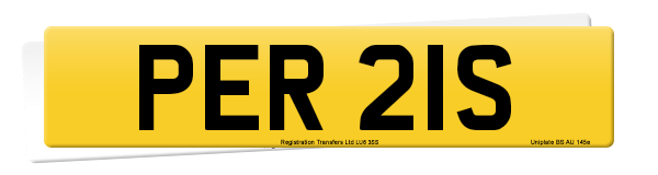Registration number PER 21S